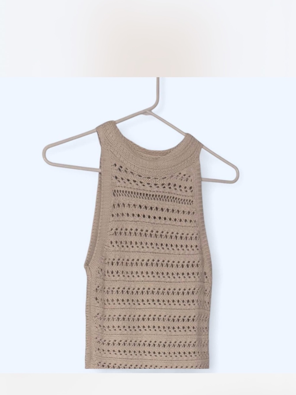 Banana Republic Crochet Tank Top Tunic in Cream Size XS